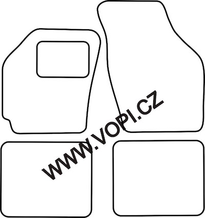 Přesné gumové koberce béžové / šedé Rover Austin Montegro